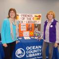 Patty Krall and Louise Mallen host the Friends table at the Brick Library Community Volunteer Fair