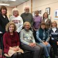 Rear, left to right: Kathy McCaffrey, Marie Cooper, Jim Curley, Carol Dunn, & Elaine Viggiano – Front, left to right: Laura Arluna, Judy Bouton, Bernadette Callanan, & Laura Maschal