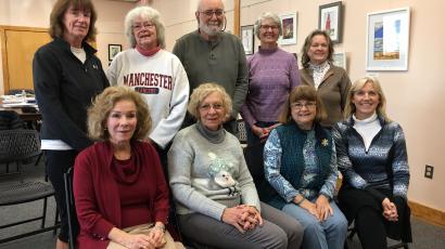 Rear, left to right: Kathy McCaffrey, Marie Cooper, Jim Curley, Carol Dunn, & Elaine Viggiano – Front, left to right: Laura Arluna, Judy Bouton, Bernadette Callanan, & Laura Maschal